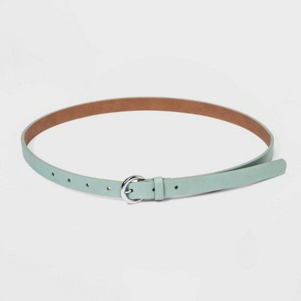 S M L XXL Women's Mint Skinny Belt - A New Day